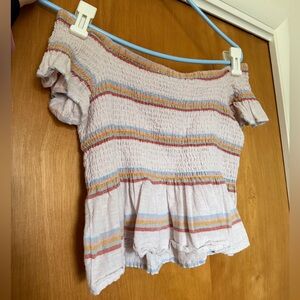 American Eagle Off Shoulder Crop Top